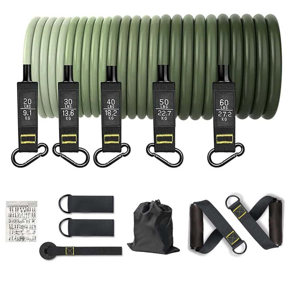 Home Gym Equipment Set - Juego de Bandas de Resistencia, Cuerda